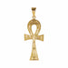 Pendant Egyptian cross pendant in yellow gold 58 Facettes CVP91