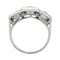 Bague 50 Bague art déco "trilogie" sertie de diamants sur platine. 58 Facettes 31371