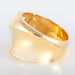 Ring 53 Large yellow gold bangle ring 58 Facettes 8286