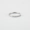 Bague 55 Bague en or blanc diamants 58 Facettes