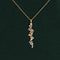 Collier Collier or jaune, diamants bruns et blancs 58 Facettes P1L14
