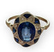 Ring 51 Art Deco sapphire diamond ring 58 Facettes