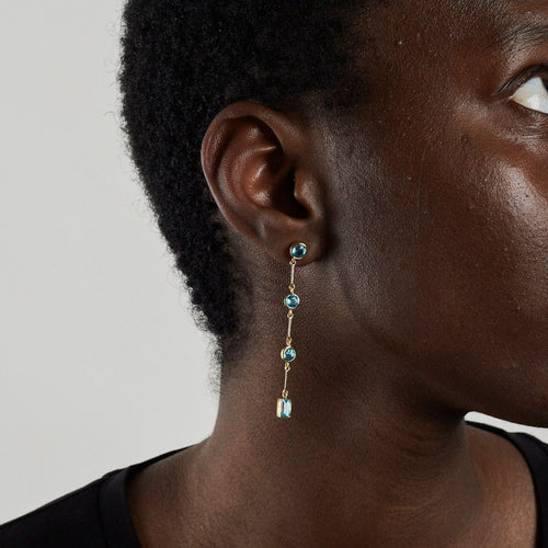 Boucles d'oreilles Boucles d'oreilles Apatites 58 Facettes