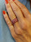 Bague BAGUE MODERNE RUBIS ET DIAMANTS 58 Facettes 071271