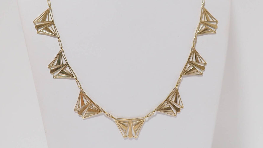 Collier Collier draperie en or jaune 58 Facettes 31488