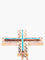 Pendentif Pendentif Croix Turquoises 58 Facettes
