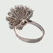 Ring 54 Retro rosette ring in white gold and diamonds 58 Facettes Q977A