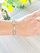 Bracelet Bracelet Ancien Maillons articulés Motifs étoiles 58 Facettes AA 1478
