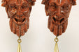 Earrings Antique gold lava cameo earrings 58 Facettes 7442