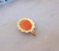 Yellow Gold Shell Cameo Pendant 58 Facettes AB 1055