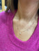 Necklace Necklace in rose gold and diamond motifs 58 Facettes