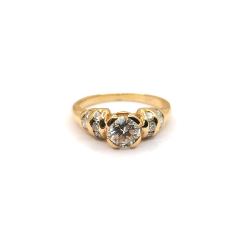 Bague Bague Diamants Or jaune 58 Facettes 2655