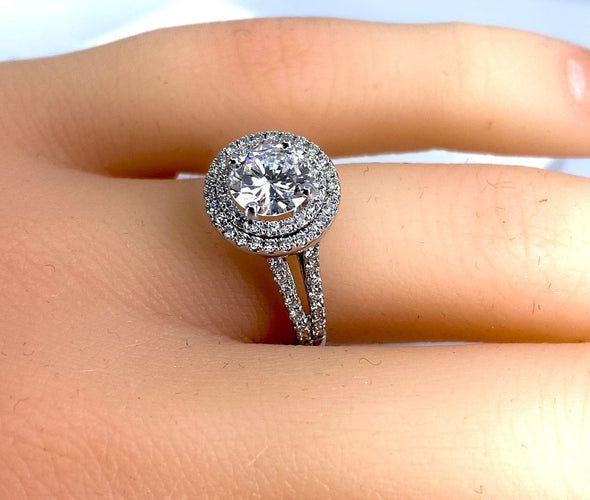 Bague 50 Bague diamant 0,97 carat couleur E 58 Facettes AB256