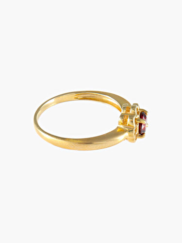 Bague 52 Bague Fleurette Rubis 58 Facettes
