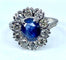 Bague 52 Bague marguerite Saphir Diamants 58 Facettes AB201