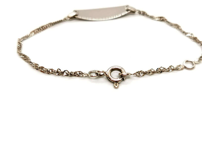 Bracelet Bracelet Gourmette Or blanc 58 Facettes 1152867CD