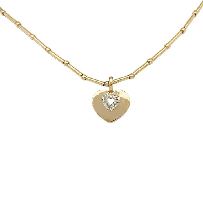 Collier Collier Poiray "Coeur Secret" en or jaune, diamants. 58 Facettes 31883