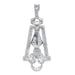 Pendant Art Deco diamond pendant 58 Facettes 23128-0087