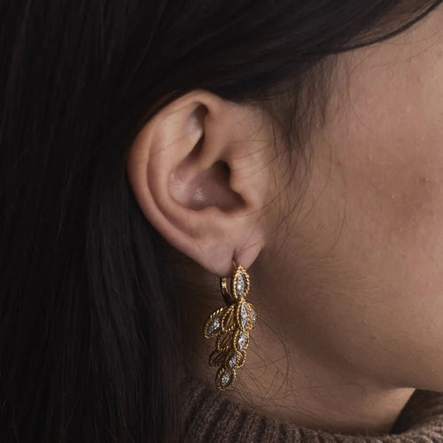 Boucles d'oreilles Boucles d'oreilles "Liv" Or jaune Diamants 58 Facettes BO/230043