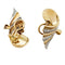 Boucles d'oreilles Boucles d'oreilles volutes or rose et platine. 58 Facettes 30918