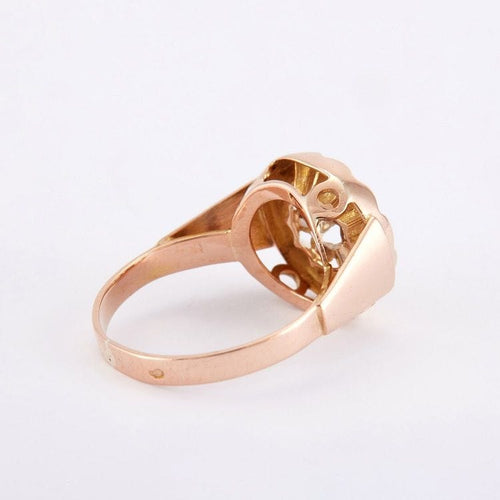 Bague Bague Fleur Or Jaune 58 Facettes