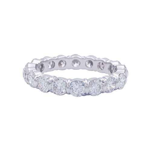 Bague 52 Alliance or blanc et diamants. 58 Facettes 32546