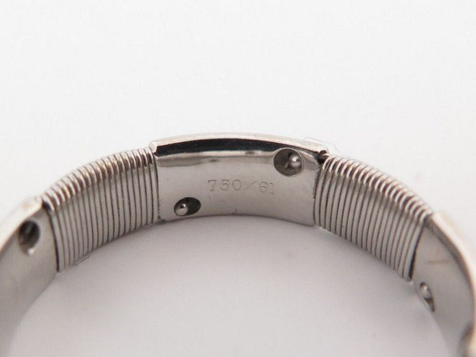 Bague 61 HERMES - Bague Or blanc 58 Facettes 242678