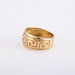 Ring 54 Gold Bangle Ring Greek Frieze 58 Facettes