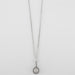 Collier Pendentif sur Chaine Diamant Or Blanc 58 Facettes