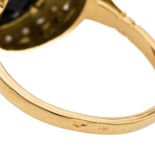 Bague 54 Bague Pompadour Or jaune Saphir 58 Facettes 2669500CN