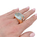 Ring 54 Pomellato ring, "Pin Up", pink gold, prasiolite, diamonds, garnets. 58 Facettes 32559