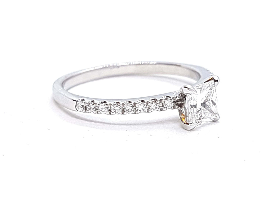 Bague 53 Bague Solitaire Or blanc Diamant 58 Facettes 578719RV