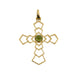 Pendentif Pendentif croix avec tourmaline verte 58 Facettes 31480