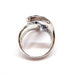 Ring Sapphire diamond cocktail ring white gold 58 Facettes