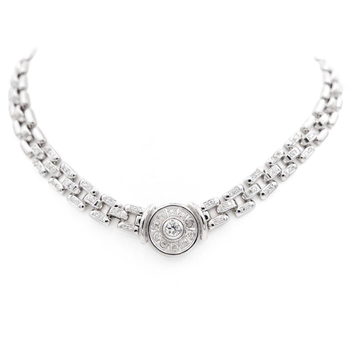 Collier Collier Gain de riz Or blanc Diamant 58 Facettes 2052872CN