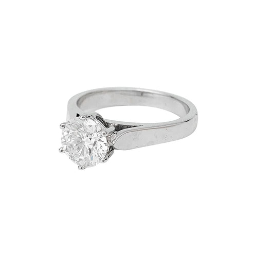 Bague 57 Bague diamant 1,59 carat, or blanc. 58 Facettes 30745