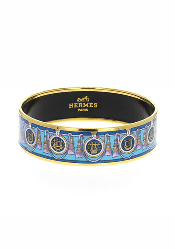 Bracelet Bracelet HERMES Email Large en Email, Plaqué or 58 Facettes 49604-44787