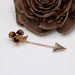 Brooch Old tiger's eye pin and fine pearls 58 Facettes 99-176