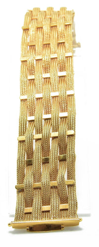 Bracelet Bracelet en or jaune tissé 58 Facettes 0