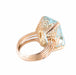 Ring “SOUVERAIN” YELLOW GOLD & AQUAMARINE RING 58 Facettes BO/220116