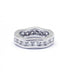 Bague 48 / Blanc/Gris / Or 750 Alliance américaine 20 Diamants 58 Facettes 180225R