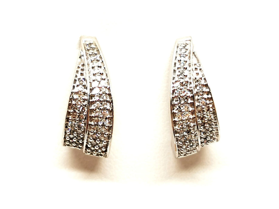 Boucles d'oreilles Boucles d'oreilles Or blanc Diamant 58 Facettes 1442757CN