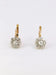 Antique Dormeuses earrings in gold and old-cut diamonds 58 Facettes J259