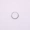Bague Alliance Demi-tour Rubis et Diamants sertis sur or blanc 58 Facettes