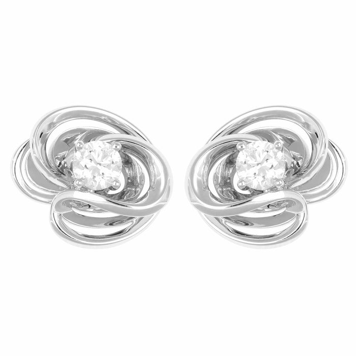 Boucles d'oreilles Boucles d'oreilles Or Gris et Diamants 58 Facettes 36000388