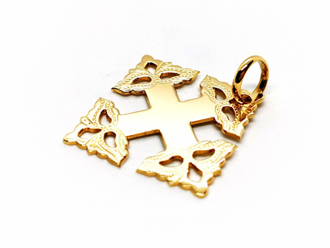 Pendentif Pendentif Croix Or jaune 58 Facettes 1212055CN