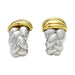 Earrings OJPerrin earrings, "Venetian", yellow gold, silver. 58 Facettes 30942