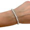 Bracelet Bracelet ligne diamants en or blanc. 58 Facettes 31364