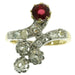 Bague 50 Bague avec diamants et rubis 58 Facettes 16077-0041