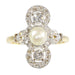 Bague 56 Bague perle et diamant 58 Facettes 21146-0121